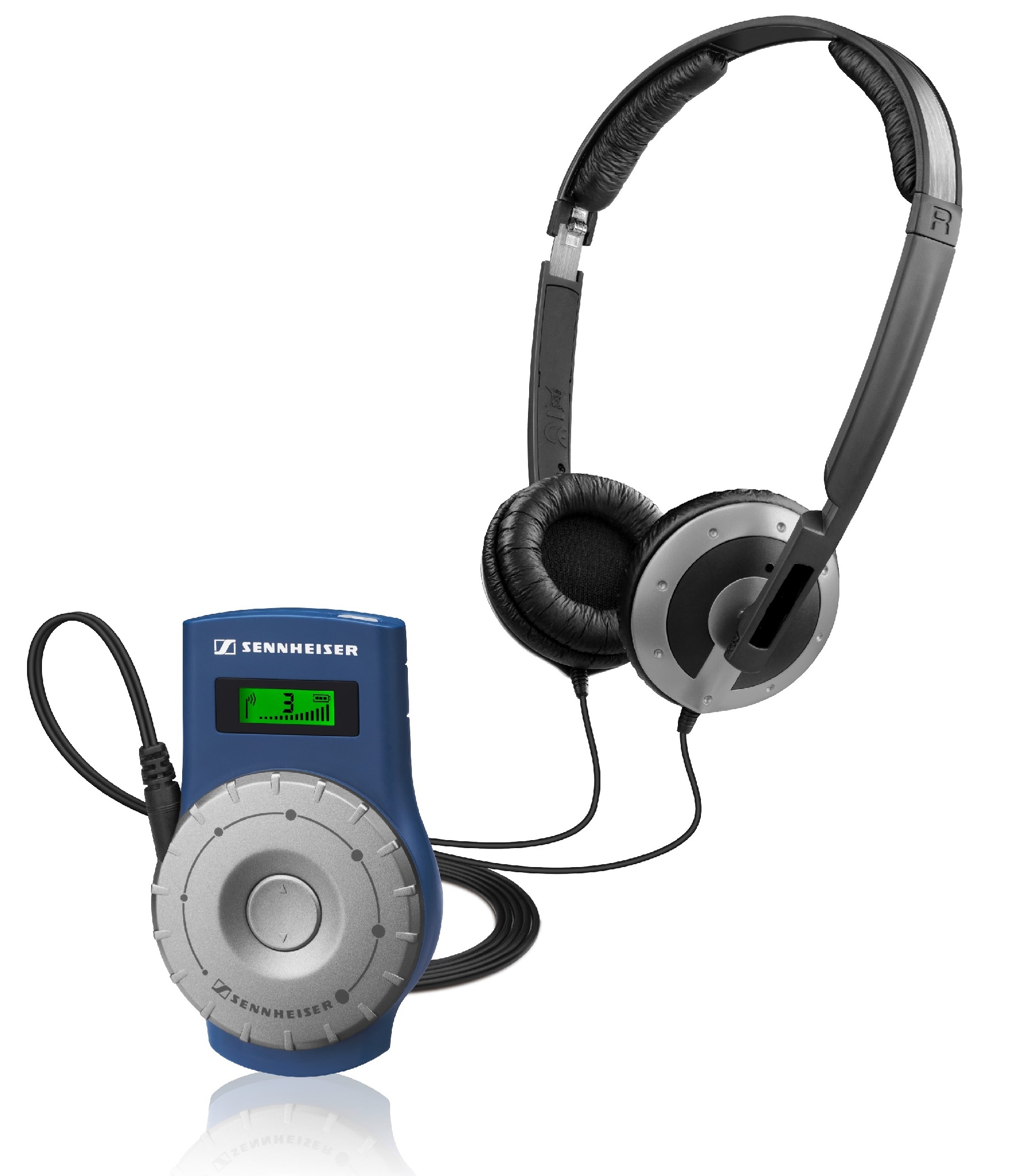 Sennheiser pocket receiver and headphones