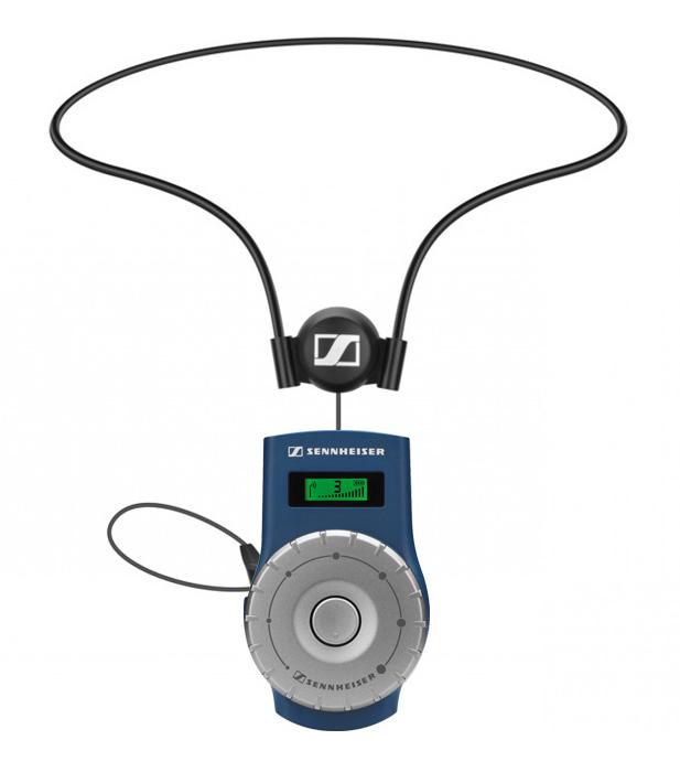 Portable receiver with personal neck loop