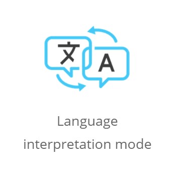 Graphic - language interpretation mode