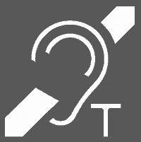 Image shows Hearing Aid Loop sign