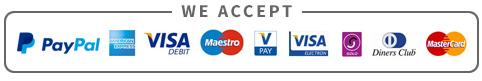 We accept the following payment types