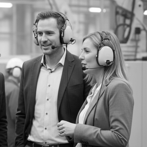 headsets for noisy factory tour